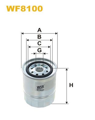 WIX FILTERS Топливный фильтр WF8100